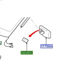 фото thumb №1, Наклейка дзеркало внутрішнього ka 96-08/puma 97-01