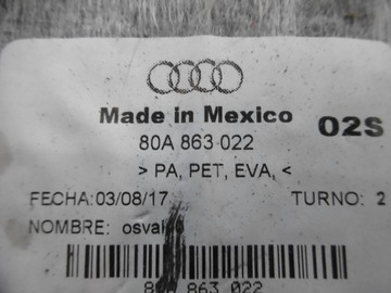 фото thumb №5, Audi q5 sq5 a80 оббивка тунелю середнього 80a863022