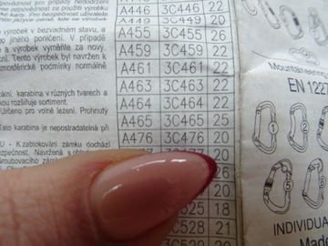 КАРАБИН ДЛЯ АЛЬЗАНИЯ A476 EN362:2004