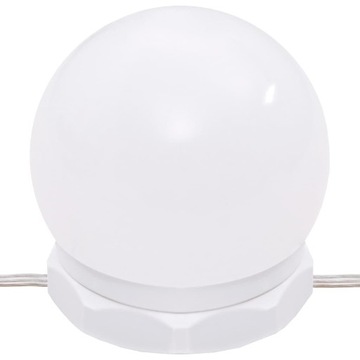 VidaXL Шкаф с зеркалом и светодиодом, глянцевый белый, 76x15x55 см