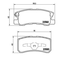 фото thumb №1, Brembo тормозные колодки тормозные chrysler 200 convertible