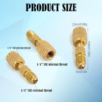 2szt mosiężne адаптеры к хладагент охлаждающей r32 1 r454b mosiężne r454b Доставка, фото thumb