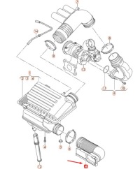 фото thumb №11, Канал воздушный vag audi a1 skoda fabia оригинальный 6r0129618h