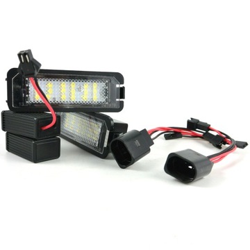 фото thumb №7, Лампочки led підсвітка номерного знака реєстраційний vw golf polo - передній. washi