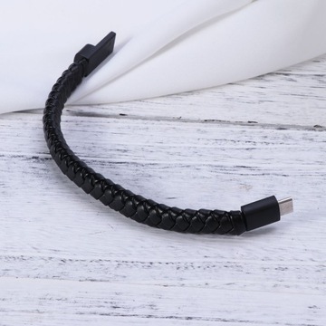 ЗАРЯДНОЕ УСТРОЙСТВО USB TYP C ДЛИНОЙ 20 СМ, ЗАПУТАННЫЙ КАБЕЛЬ-БРАСЛЕТ