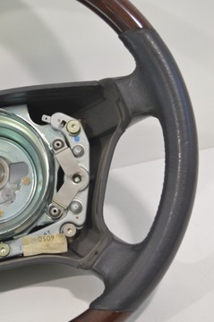 фото thumb №6, Кермо шкіра дерево mercedes w140 c140 s клас рестайлінг графітова сірий