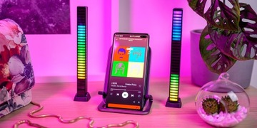 Эквалайзер RGB Redleaf 32LED 3d - черный