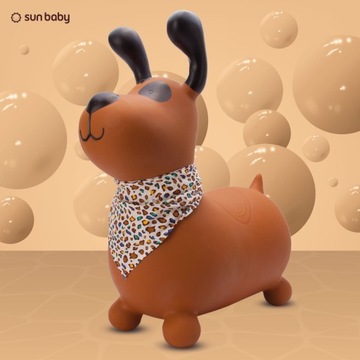 Джемпер детский Reksio коричневый с туфлями-лодочками и банданой Sun Baby