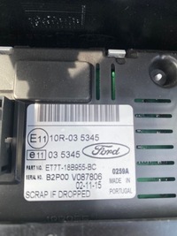 фото thumb №8, Ford b-max 1.0b панель радіо дисплей радіо c1bt18k811pa bm5t18c815-pk