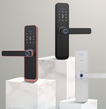 Кодированная комбинированная дверная ручка с Bluetooth, Wi-Fi, RFID и считывателем пальцев