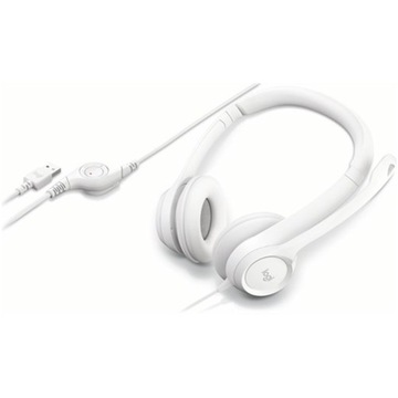 USB-наушники Logitech H390 с микрофоном 1,9M OFF-WHITE, 20 Гц–20 кГц ИДЕАЛЬНО