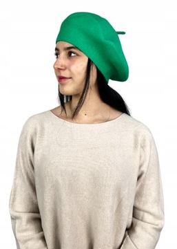 Klasyczny beret francuski, beret damski na jesień na zimę wygodny elegancki