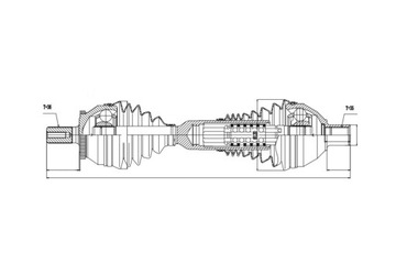 фото thumb №10, Полуось приводная volvo xc90 2.9t6 02-06 /левая, atm/