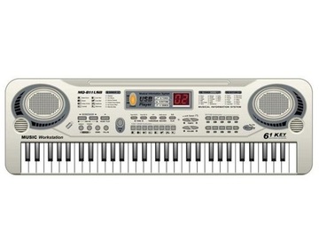 КЛАВИАТУРА МИКРОФОН БЛОК ПИТАНИЯ 61K USB MQ811 ПИАНО