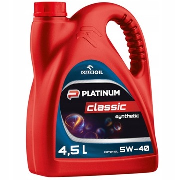 Orlen Oil Platinum Classic Synthetic синтетическое масло 4,5 л + 1л 5W-40