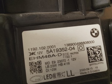 фото thumb №6, Bmw 4 g22 g23 g26 лампа права перед передня повний led 5a19352 європа