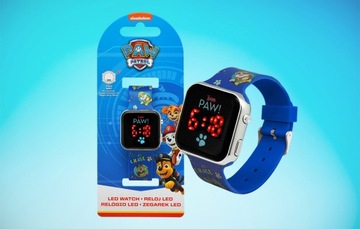 ДЕТСКИЕ ЛИЦЕНЗИОННЫЕ ЧАСЫ СО СВЕТОДИОДНЫМ ДИСПЛЕЕМ PAW PATROL КАЛЕНДАРЬ-БУДИЛЬНИК 1,44 ДЮЙМА