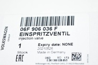 фото thumb №6, Audi a3 s3 8p форсунка топлива 06f906036f 2.0 бензин новый оригинальный 18