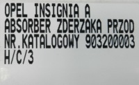 Opel insignia a пена aborber бампера перед передний 903200003 с Разборки, фото thumb