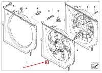 Купить Модуль вентилятора радиатора bmw z4 e85 17427519704 7519704 оригинальный, фото thumb