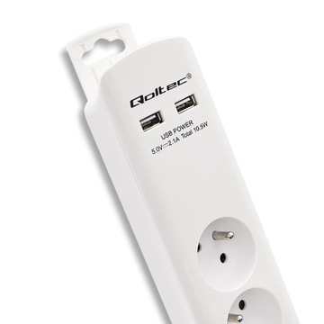 Противопомпажная полоса | 6 розеток | 2xUSB | 1|