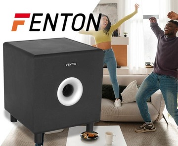 SUBWOOFER aktywny 10'' HIFI 200W do kina domowego czarny