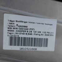 фото thumb №11, Балка бампера задняя mini cabrio f57 511273025527302552 3783865 1.6l 2016