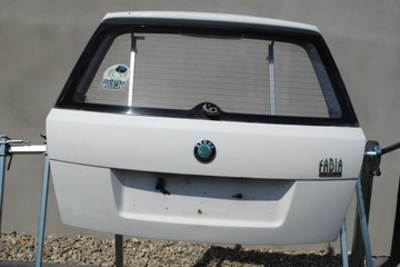 фото thumb №1, Крышка багажника белая skoda fabia i хэтчбек