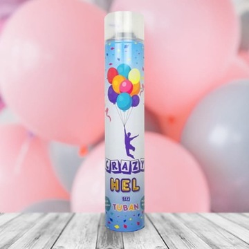 ТУБАН Гелий для воздушных шаров Гелиевый баллончик Crazy 6,5х34,5х6,5см