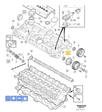 ПЕРЕМЕННАЯ ФАЗА ГРМ VOLVO S60 S80 C70 V70