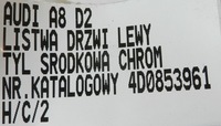 фото thumb №7, Audi a8 d2 lift 99-02 молдинг двері лівий задня хром 4d0853961