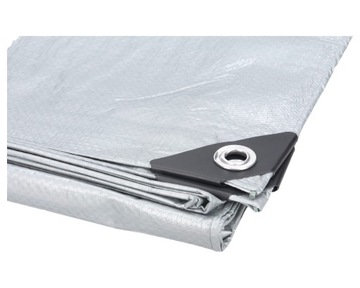 Plandeka SUPER MOCNA 10x12m (srebrna) 160g/m2