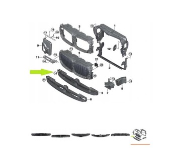 фото thumb №9, Bmw x5 g05 x6 g06 кермо повітря жалюзі впуск 511322677510 18-