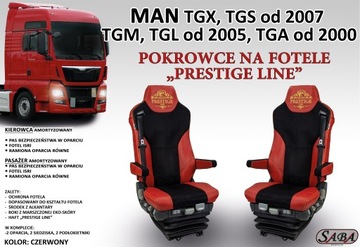 Pokrowce na fotele PRESTIGE LINE MAN TGX, TGS, TGA