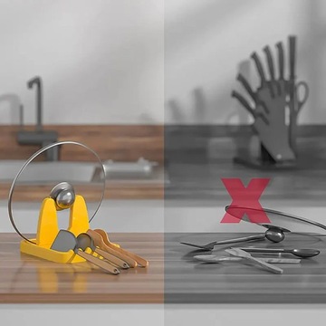 Подставка для крышки кастрюли Многофункциональная складная ложка