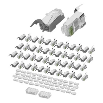 Разъем сетевого кабеля nw017 позолоченный экран cat7 rj45 8p8c горный хрусталь h