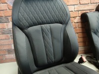 фото thumb №14, Bmw x6 g06 сидіння оббивка вентиляція монітори комфортні сидіння merino чорні