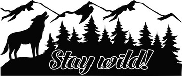 НАКЛЕЙКА на прицеп кемпер WILK Mountains 100x41 см