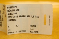 фото thumb №9, Динамик дверь alfa romeo 159 60682022 283288001 nr38