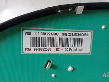 фото thumb №8, Спідометр  прилади peugeot 407 9646282580