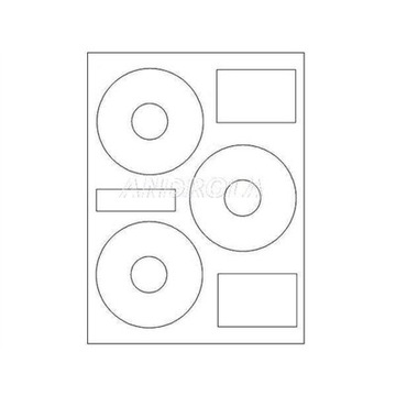 Наклейки Drescher для CD/DVD 3 глянцевые 75 шт.