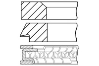 фото thumb №2, 89 std 1.2-2.5-1.2 набор колец поршня nissan altima rogue sentra