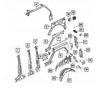 фото thumb №5, Крыло задний левый левый задняя jeep wrangler jl 4d 2018+ mopar оригинал