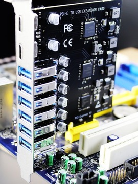 8-портовая плата адаптера USB 3.0 PCIe (2 USB-C и 6 USB-A)