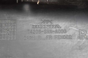 фото thumb №7, Защита крыльев правые перед 74206-sna-a000 honda civic 8 viii sedan 07-12