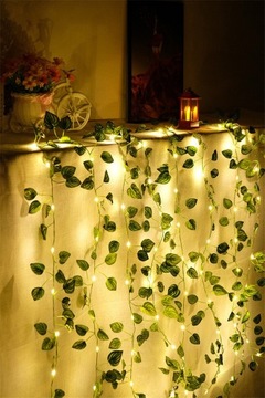 Садовая солнечная гирлянда 100LED 10м плющ