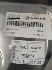 фото thumb №4, Volkswagen phaeton стеклоподъемник правый зад 3d4839016