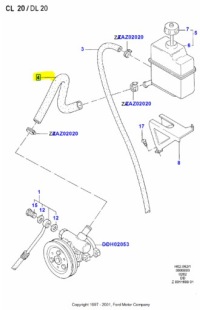 фото thumb №8, Трубка  системи гідропідсилювач ford sierra oem номер 6499305