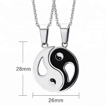 NASZYJNIK PRZYJAŹNI BEST FRIEND YIN & YANG