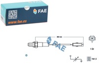 фото thumb №1, Fae77101 датчик лямбда-зонд liczba трубопровод 1, 360mm